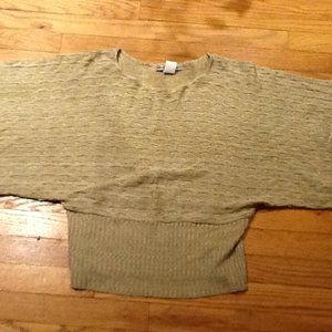Textured Tan Dolman Sweater